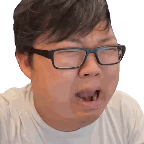 Crying Man in White Shirt