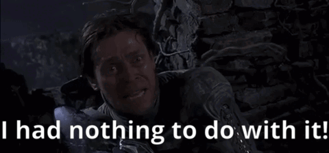 Crying Man Saying I Had Nothing To Do With It GIF