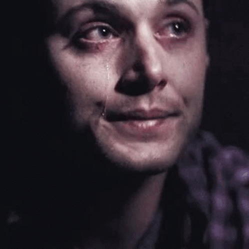 Crying Man Tear Running Down Face GIF
