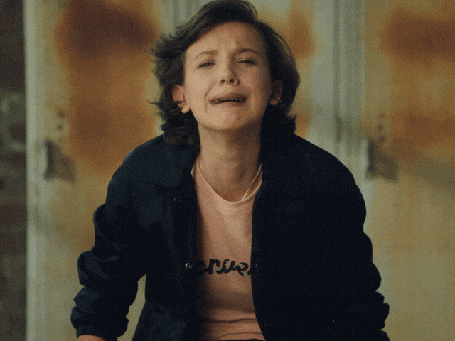 Crying Millie Bobby Brown Acting GIF