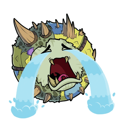 Crying Monster With Water Eyes