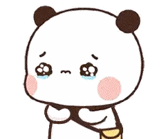 Crying Panda Bear Holding Milk