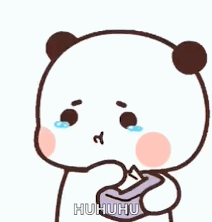 Crying Panda Holding Tissues