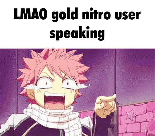 Crying Pointing Cartoon LMAO Gold Nitro User Speaking
