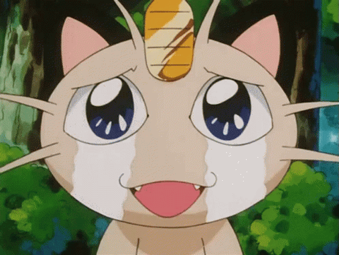 Crying Pokemon Meow GIF