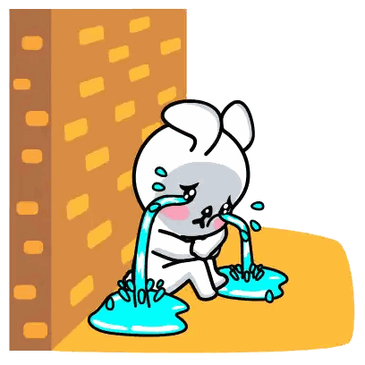 Crying Rabbit With Tears