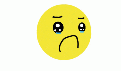 Crying Smiley With Blue Tears