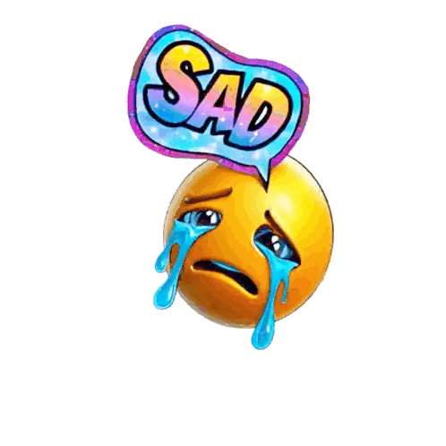 Crying Smiley With Sad Speech Bubble
