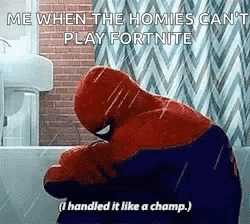 Crying Spider Man GIF