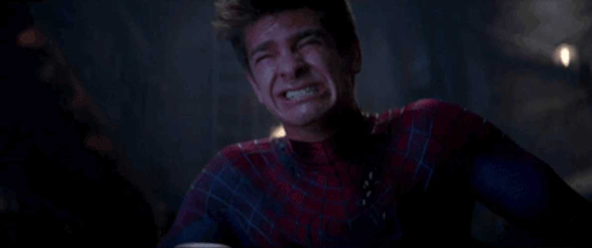 Crying Spiderman Andrew Garfield GIF