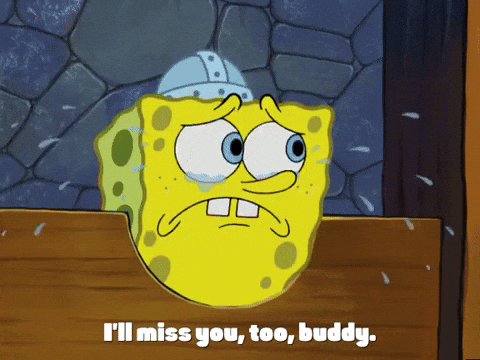 Crying Spongebob No I Miss You More GIF