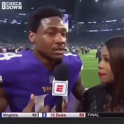 Crying Stefon Diggs Interview GIF