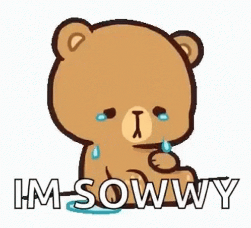Crying Teddy Bear Saying Im Sowwy