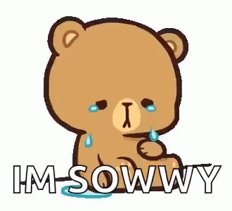 Crying Teddy Bear Saying Im Sowwy
