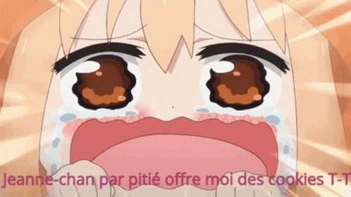 Crying Umaru Chan For Food GIF