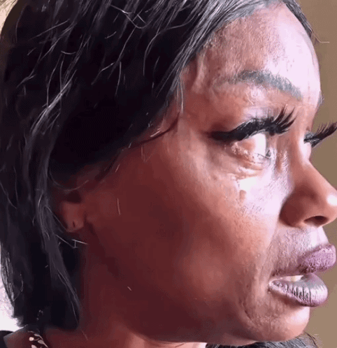 Crying Woman Close Up GIF