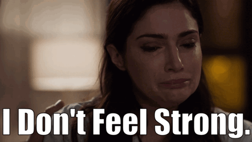 Crying Woman I Don't Feel Strong GIF