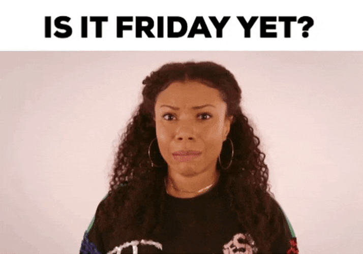 Crying Woman Shake Head Is It Friday Yet GIF