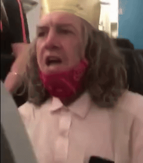Crying Woman with Crown and Bandana