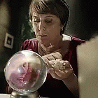 Clairvoyant Marcia Watching Crystal Ball GIF