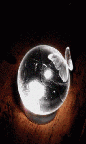 Glowing Clear Crystal Ball GIF