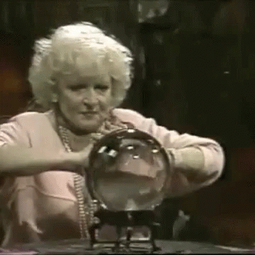 Crystal Ball Betty White Seeing Alf GIF
