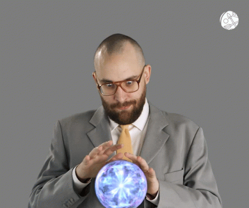 Making Forecasts On A Crystal Ball GIF
