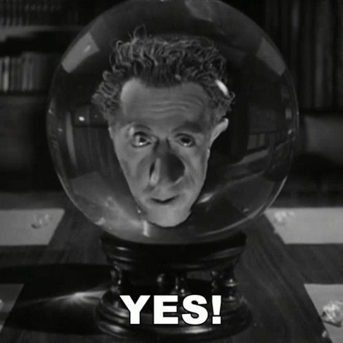 Head Inside Crystal Ball Frankenstein GIF