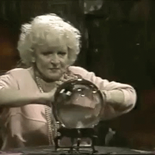 Crystal Ball Betty White Seeing Alf GIF
