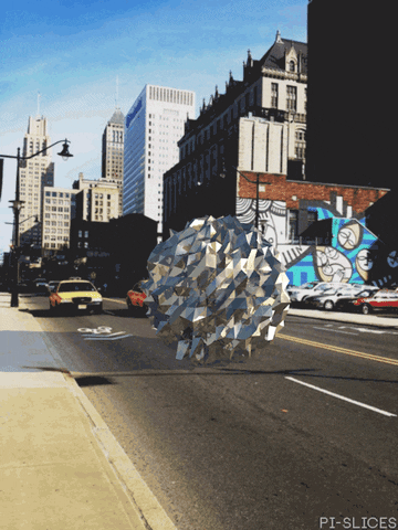 Crystal Jellygummies Floating In Street GIF