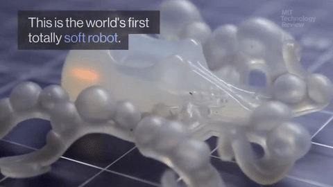 Cthulhu Inspired Jelly Like Soft Robot GIF