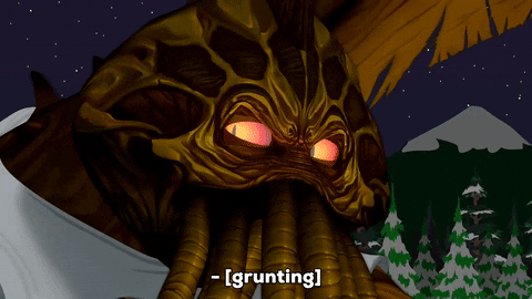 Cthulhu Monstrous Head Octopus Tentacles Grunting GIF