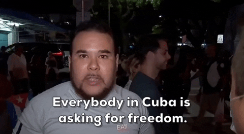 Cuba Asking For Freedom GIF