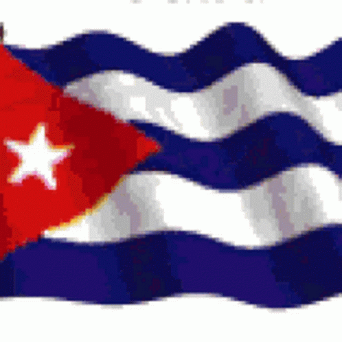 Cuba Flag Waving Sticker GIF