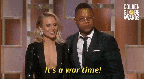 Cuba Gooding Jr Kristen Bell War Time GIF