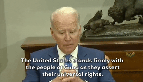 Cuba Stand Joe Biden GIF