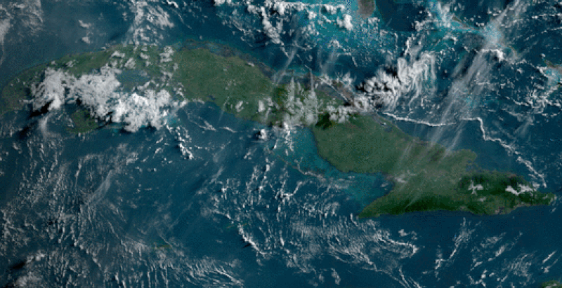 Cuba Storm View Above GIF