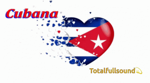 Cuban Flag Heart Cubana TotalFullSound GIF