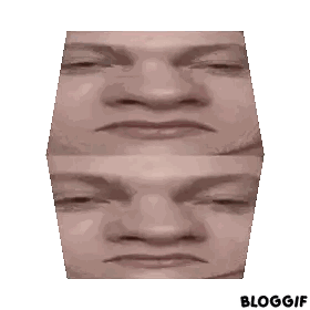 Cube with Man's Face and Bloggif