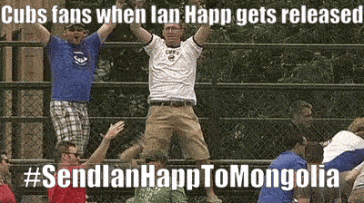 Cubs Fans When Lan Happ Gets Released #sendlanhappto Mongolia
