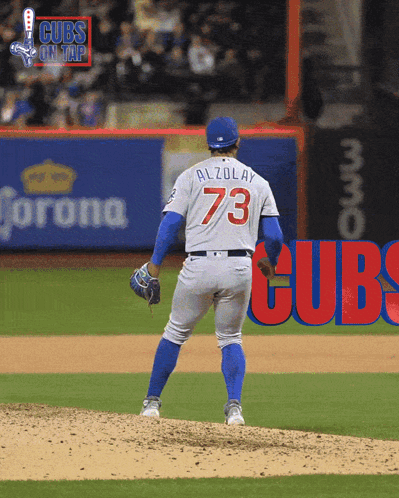 Cubs Player Adbert Alzolay Win Pitch GIF