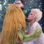 Cuca Kissing Old Woman GIF