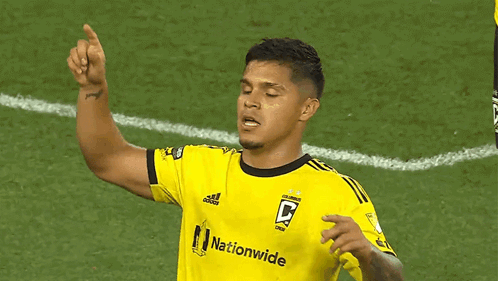Cucho Hernandez Forming Letter C GIF