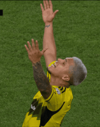 Cucho Hernandez Raising His Arms GIF