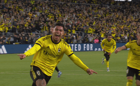 Cucho Hernandez Running Happily GIF