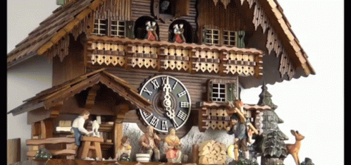 Cuckoo Clock Ticking GIF