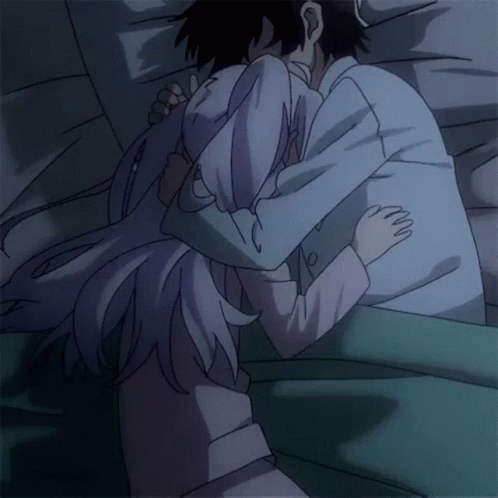 Cuddles Rubbing Couple Anime GIF