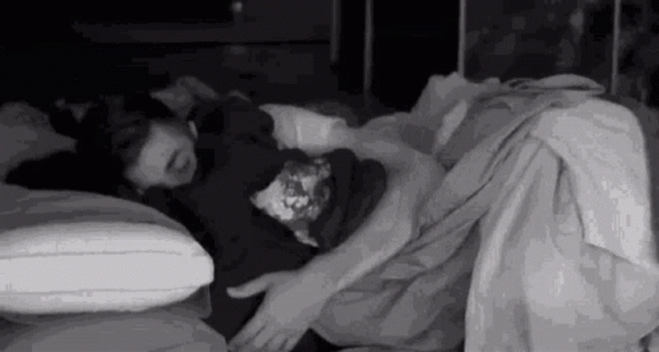Cuddles Couples Night Sleep GIF