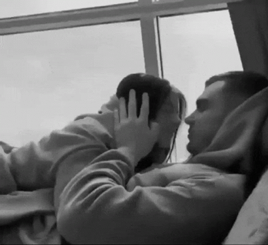 Cuddles Kiss Couple GIF