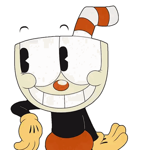 Cup Head Cartoon With Striped Top